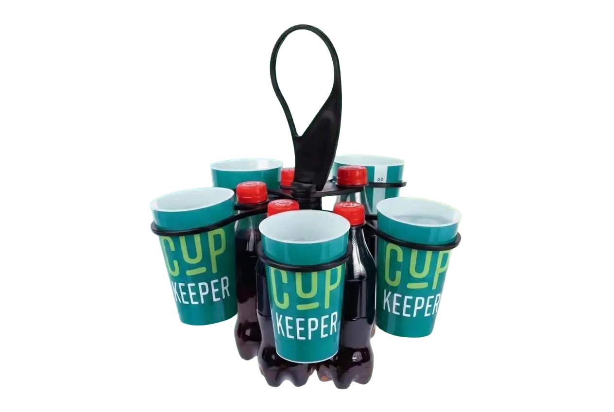 Bottle and Cupkeeper in forest green